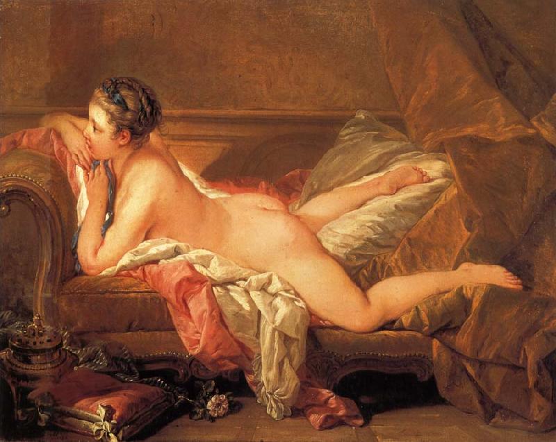 Francois Boucher Reclining Gril Germany oil painting art